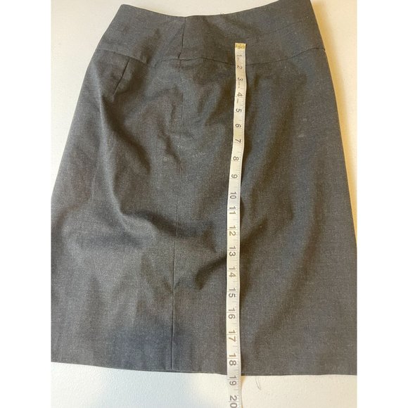 The Limited Women Mini Skirt Straight & Pencil High Waisted Back Zip Gray Size 2 - Picture 4 of 7